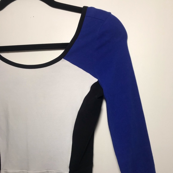 Express Colorblock Skater Dress - Picture 6 of 8